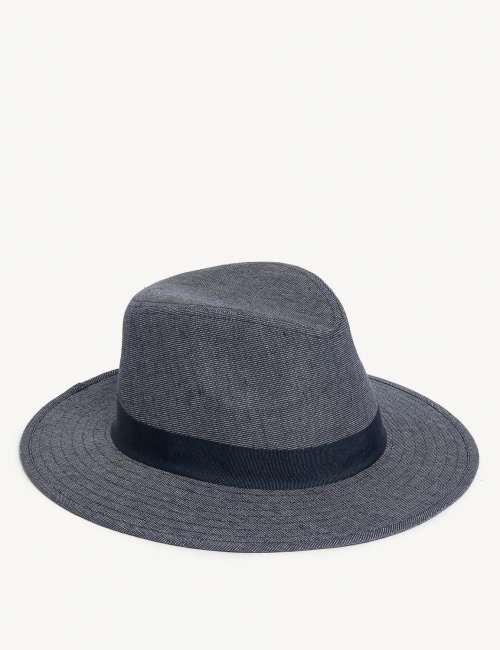 Шляпа із щільної тканини для чоловіка C&amp;A 2139324 обхват головы 57 синій  74450