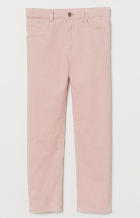 Штани  для дівчинки H&amp;M 0772345004 146 см (10-11 years) рожевий 66408