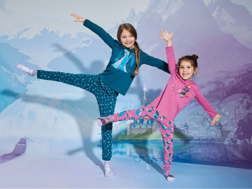 Піжама 098-104 см (2-4 years)   (лонгслів і штани) для дівчинки Disney 387277 синій 91070