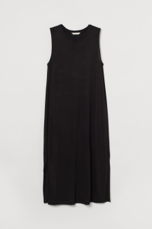 Плаття S   із розрізами збоку для жінки H&M 0991109-001 темно-синій 82434