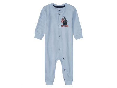 Чоловічок на кнопках для хлопчика Lupilu 389314 056 см (1-2 months) блакитний  89572