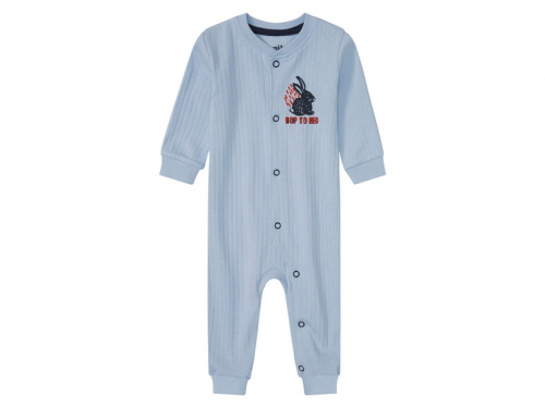 Чоловічок на кнопках для хлопчика Lupilu 389314 056 см (1-2 months) блакитний  89572