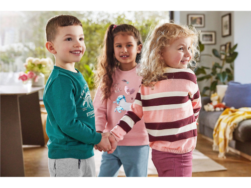 Джемпер в полоску для дівчинки Lupilu 416671 098-104 см (2-4 years) рожевий  87146