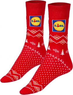 Шкарпетки 43,44,45,46   високі з махровою підошвою для чоловіка Lidl 424452 червоний 88503