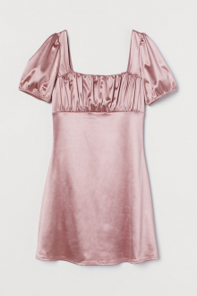 Плаття драпіроване на грудях для жінки H&M 0943347-2 36 / S рожевий  82427