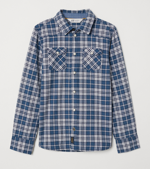 Рубашка  для хлопчика H&amp;M 0683588001 098 см (2-3 years) синій 60016