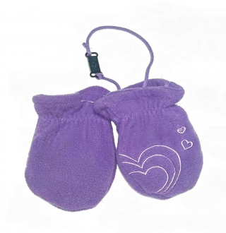 Рукавиці  для дівчинки Cool Club CAG300932 розмір перчаток 0 (0-12 months, 50-80 см) фіолетовий 66798