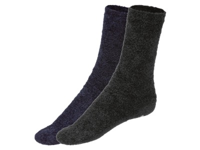 Шкарпетки набір 2 пари махра для чоловіка Town land 424332 розмір взуття 39-42 темно-синій  78114
