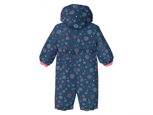 Теплий комбінезон 080 см (9-12 months)   мембранний (1500мм) для дівчинки Lupilu 363025 синій 86069