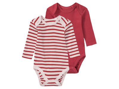 Боді 074-80 см (6-12 months)   в рубчик набір 2 шт. для дівчинки Lupilu 428450 Різнобарвний 88334