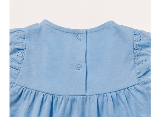 Боді (звич.) з коротким рукавом для дівчинки Lupilu 461446 050-56 см (0-2 months) блакитний  89374