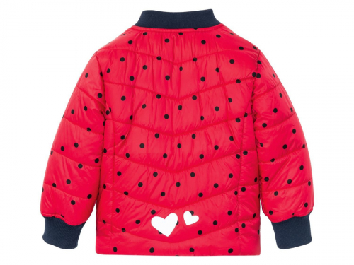 Куртка демісезонна 086 см (12-18 months)   бомбер для дівчинки Lupilu 318429 червоний 67420