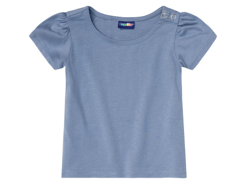 Футболка (звич.) бавовняна для дівчинки Lupilu 372810 086-92 см (12-24 months) синій  77707