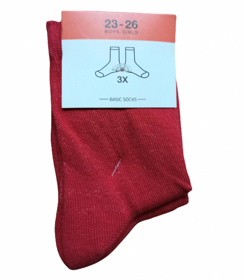 Шкарпетки    3 пари середньої довжини для дівчинки Cozzi 2551886 розмір взуття 23-26 (2-4 years) червоний 44725