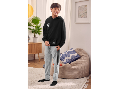 Спортивні штани двунитка для хлопчика Pepperts 436956 158-164 см (12-14 years) сірий  79116