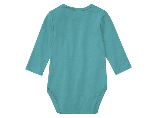 Боді 086-92 см (12-24 months)   з довгими рукавами для хлопчика Lupilu 389321 бірюза 91120