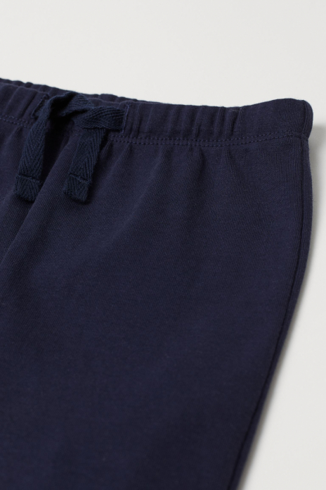 Спортивні штани 080 см (9-12 months)  Джоггеры бавовняні трикотажні для хлопчика H&amp;M 0795819-001 темно-синій 79842