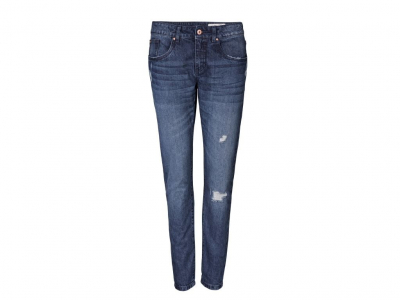 Джинси 34,XS  Regular Fit з потертостями для жінки Esmara 296718 синій 83769