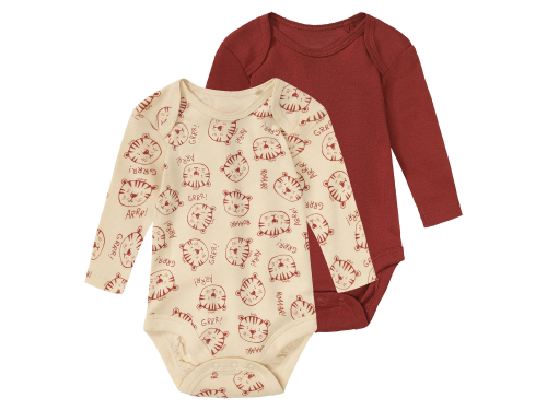 Боді 074-80 см (6-12 months)   набір 2 шт. бавовняні для хлопчика Lupilu 370255 Різнобарвний 89007