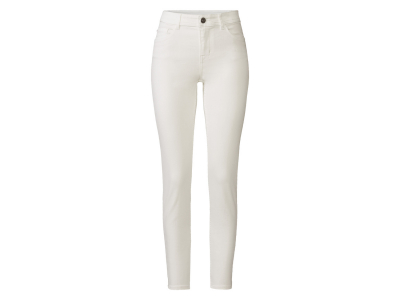 Джинси 38,S  Slim Fit завужені для жінки Esmara 408133 білий 90024