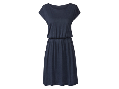 Плаття на резинці з кишенями для жінки Esmara 371627 36 / S темно-синій  82014