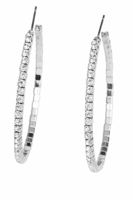 Сережки зі стразами для жінки H&amp;M 0587446002 One Size сірий  74480