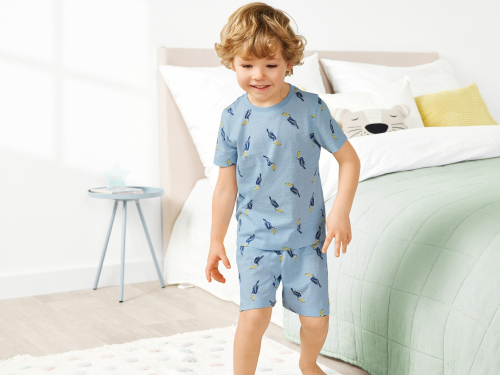 Піжама (звич.) (футболка і шорти) для хлопчика Lupilu 450277 098-104 см (2-4 years) блакитний  89549