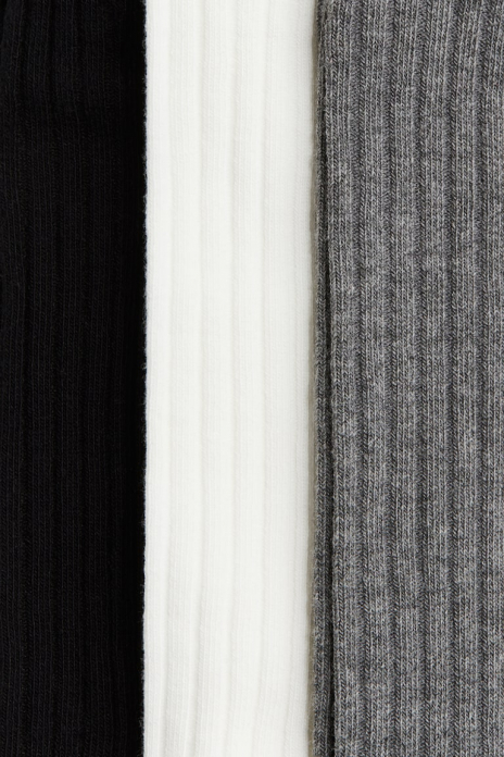 Лосини 110-116 см (4-6 years)   бавовняні в рубчик для дівчинки H&amp;M 1018168-002 чорний 91410