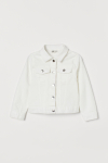 Джинсова куртка на кнопках для дівчинки H&M 0812552-006 098 см (2-3 years) білий  80247