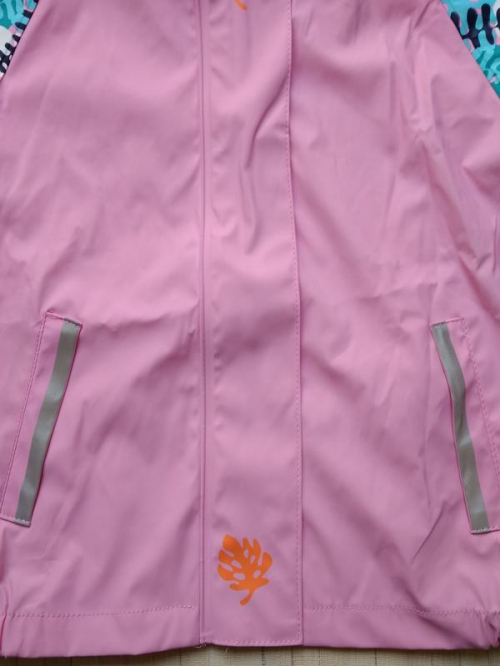 Куртка-дощовик водовідштовхувальна та вітрозахисна для дівчинки Lupilu 292371 110-116 см (4-6 years) рожевий  74048