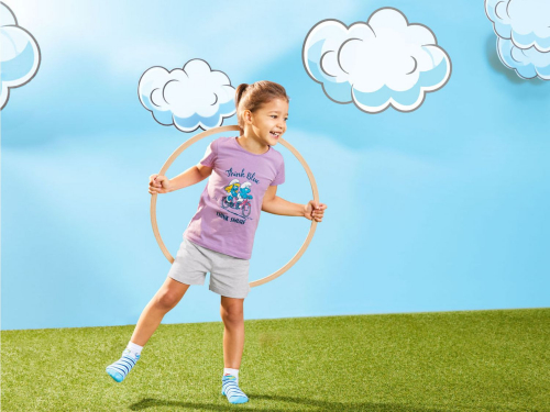 Футболка бавовняна з принтом для дівчинки Disney 342466 098-104 см (2-4 years) фіолетовий  84511