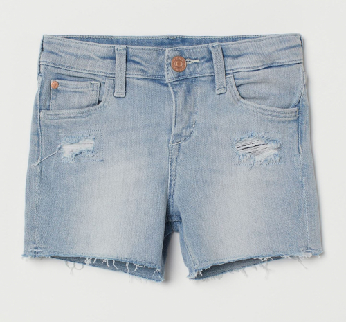 Шорти джинсові для дівчинки H&amp;M 0576958006 098 см (2-3 years) блакитний 63483