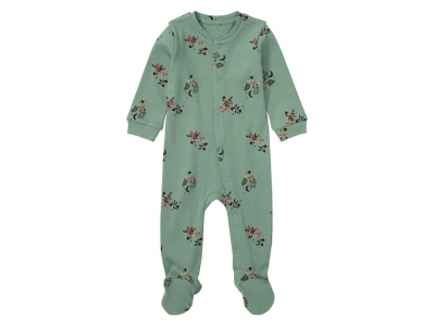Чоловічок в рубчик для дівчинки Lupilu 428452 062 см (2-3 months) зелений  89381
