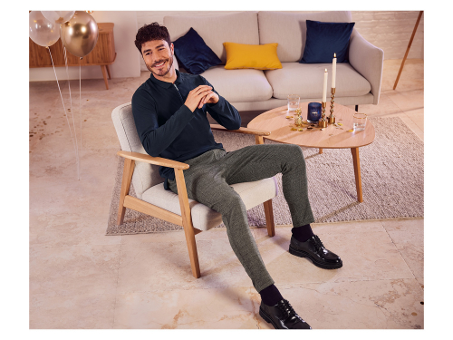 Штани W36 Skinny  класичні з кишенями для чоловіка H&amp;M 0843465-005 сірий 80279