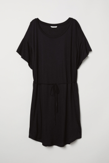Плаття з віскозою для жінки H&M 0667534-004 36 / S чорний  82447