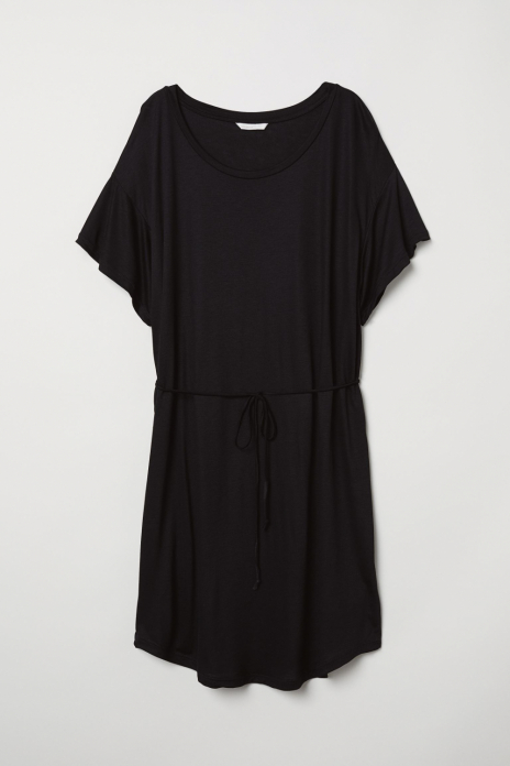 Плаття з віскозою для жінки H&amp;M 0667534-004 36 / S чорний  82447