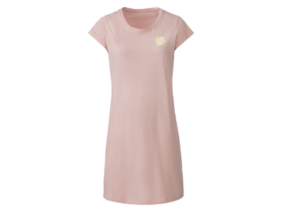 Нічна сорочка бавовняна для жінки Esmara 409995 36 / S рожевий  77879
