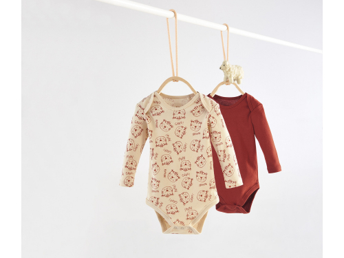 Боді 074-80 см (6-12 months)   набір 2 шт. бавовняні для хлопчика Lupilu 370255 Різнобарвний 89007