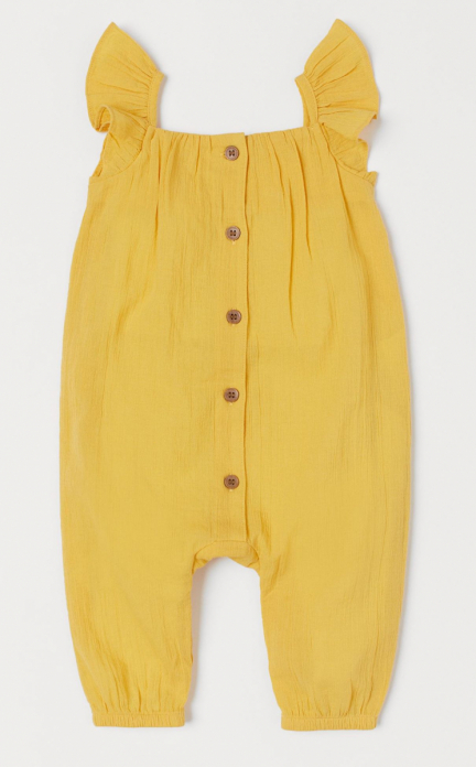 Комбінезон  для дівчинки H&amp;M 0813927003 098 см (2-3 years) жовтий 64866