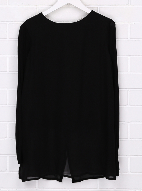 Блузка  для дівчинки H&amp;M 0429617 134 см (8-9 years) чорний 62494