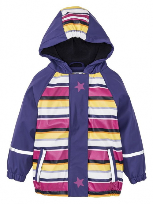 Куртка-дощовик 086-92 см (12-24 months)   на флісовій підкладці для дівчинки Lupilu 301781 фіолетовий 66286