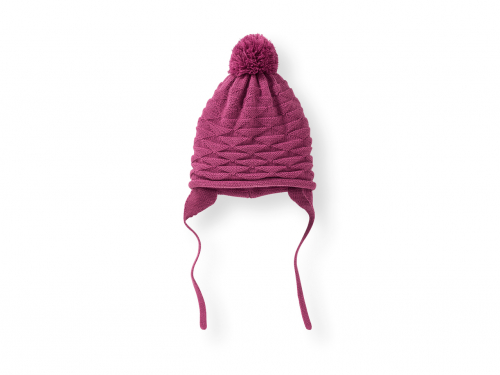 Комплект шапка + снуд (шарф) для дівчинки Lupilu 305620 обхват 46-48 (74-80 см) малиновий  76949