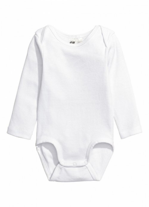 Боді 092 см (18-24 months)   бавовняне для хлопчика H&amp;M 0472064001 білий 85555