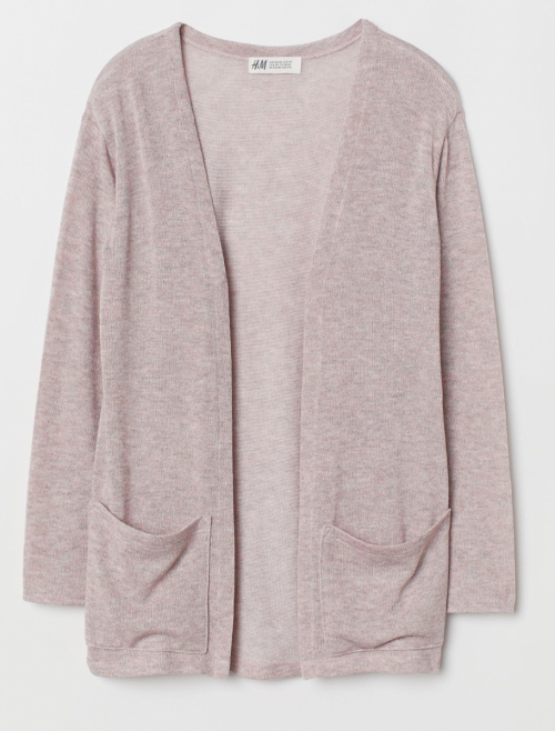 Кардиган  для дівчинки H&amp;M 0741869001 134-140 см (8-10 years) рожевий 63867