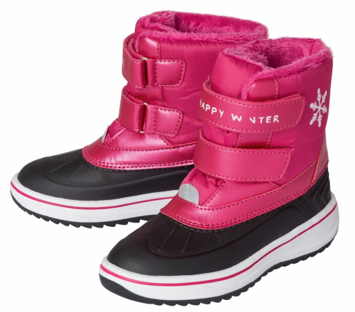 Чоботи сноубутси для дівчинки Lupilu 335819 розмір взуття 27 малиновий (темно-рожевий) 65906