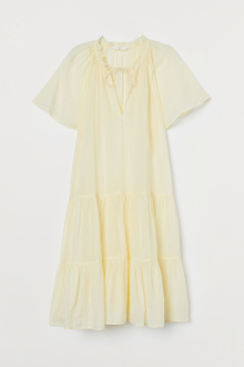 Плаття з віскозою для жінки H&M 0867579-002 34 / XS жовтий  80598