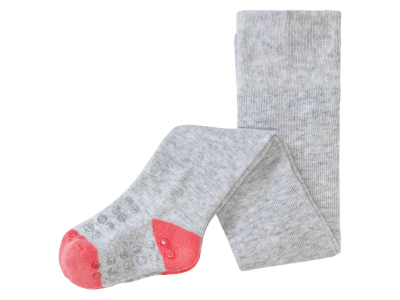 Колготки 086-92 см (12-24 months)   з силіконовими вставками для дівчинки Lupilu 389315 сірий 90347