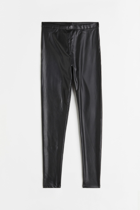 Легінси зі штучної шкіри для жінки H&amp;M 0992042-001 40 / L чорний  85489