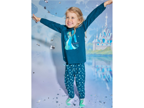 Піжама 098-104 см (2-4 years)   (лонгслів і штани) для дівчинки Disney 387277 синій 91070
