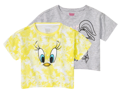 Футболка (звич.) набір 2 шт. укорочені для дівчинки Disney 437732-1 110-116 см (4-6 years) Різнобарвний  89494